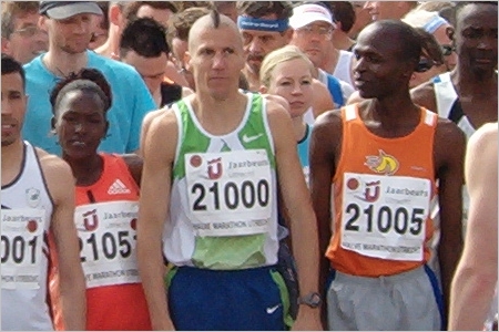 Rik Ceulemans vor dem Start des Utrecht Halbmarathon 2007
